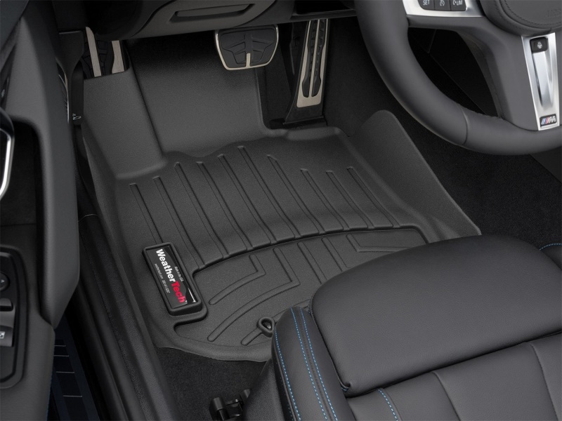 BMW Z4 Floor Mats - Front - WeatherTech - FloorLiner DigitalFit - Black - `19-`27