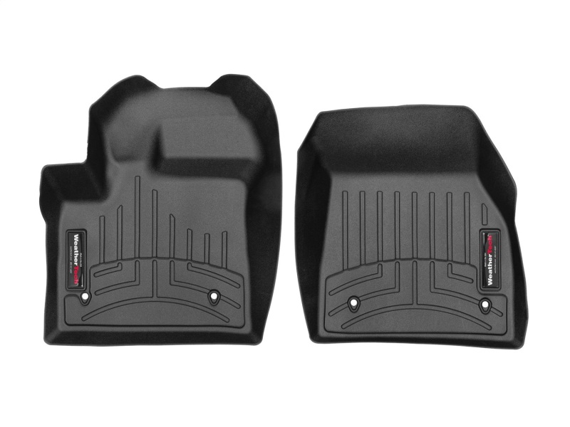 Land Rover Range Rover Evoque Floor Liners - Front - WeatherTech - FloorLiner DigitalFit - Black - `20-`27
