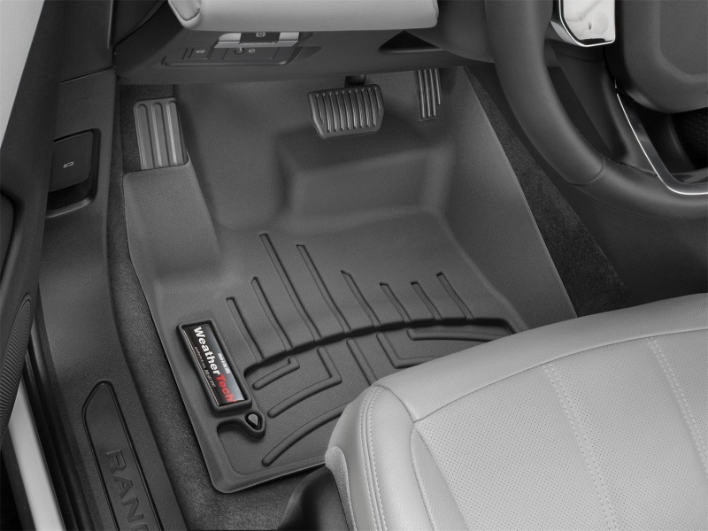 Land Rover Range Rover Evoque Floor Liners - Front - WeatherTech - FloorLiner DigitalFit - Black - `20-`27