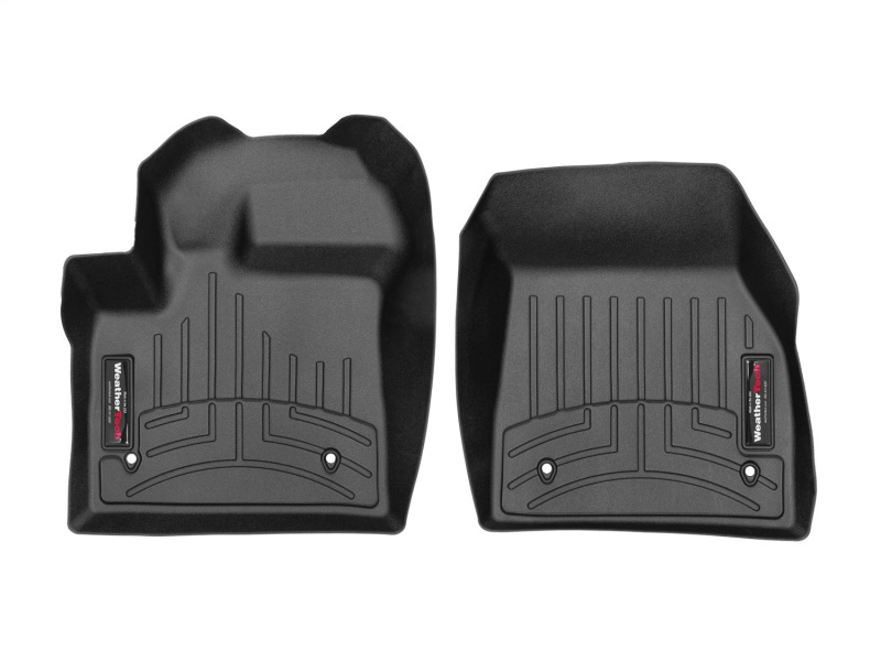 Land Rover Range Rover Evoque Floor Liners - Front - WeatherTech - FloorLiner DigitalFit - Black - `20-`27