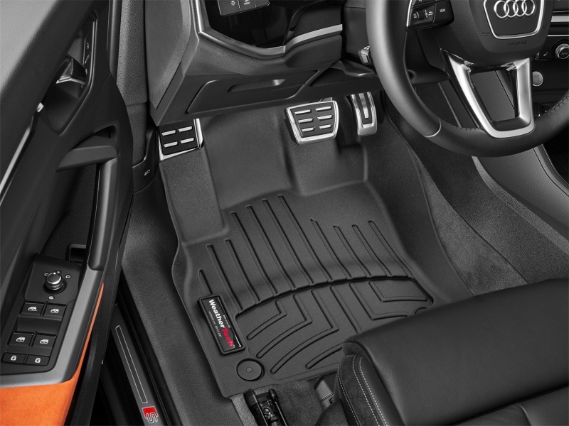 Audi Q3 FloorLiner - Front - WeatherTech - FloorLiner DigitalFit - Black - `19-`27