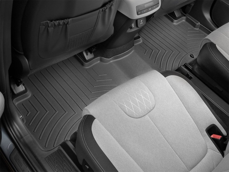 Hyundai Palisade FloorLiner - Rear - WeatherTech - DigitalFit - Black - `20-`27
