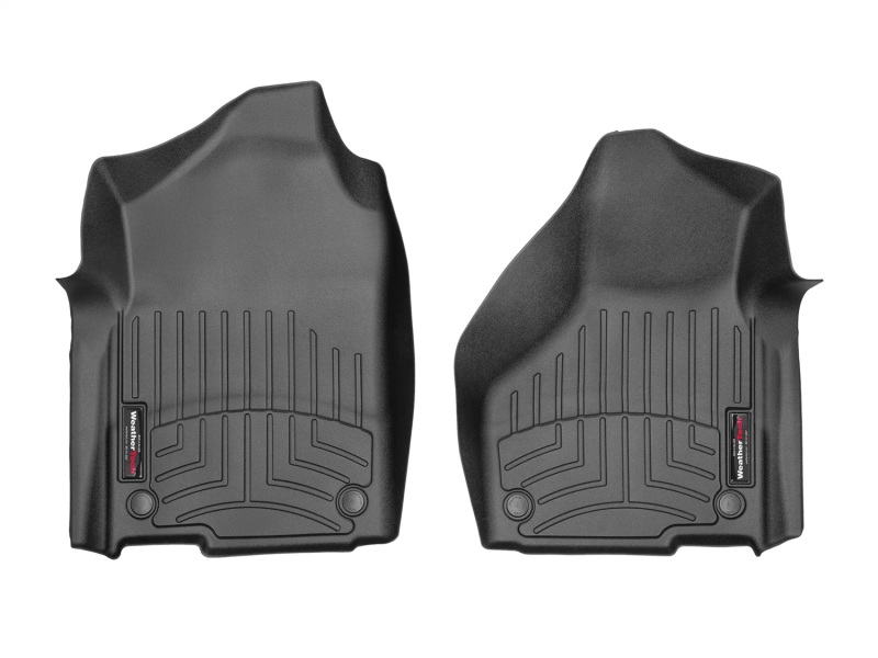 Dodge Ram 3500 FloorLiner - Front - WeatherTech - DigitalFit - Black - `19-`27