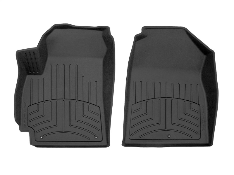 Kia Seltos Floor Mats - Front - WeatherTech - FloorLiner HP - Black - `21-`27