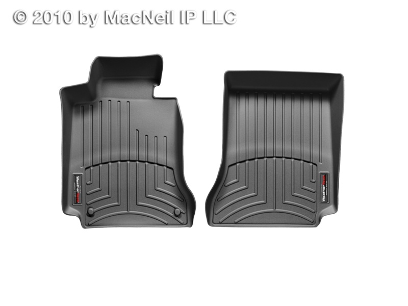 Mercedes-Benz C-Class FloorLiner - Front - WeatherTech - DigitalFit - Black - `08-`13