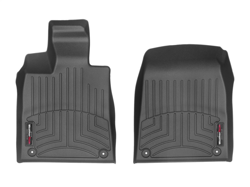 Porsche Taycan FloorLiner - Front - WeatherTech - FloorLiner DigitalFit - Black - `20-`27