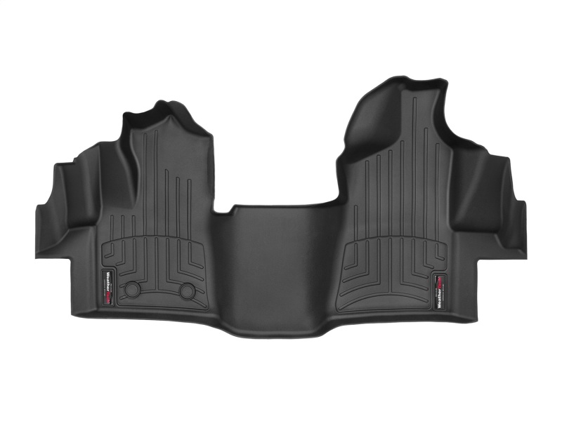 Ford Transit FloorLiner - Front - WeatherTech - DigitalFit Over The Hump - Black - `20-`27