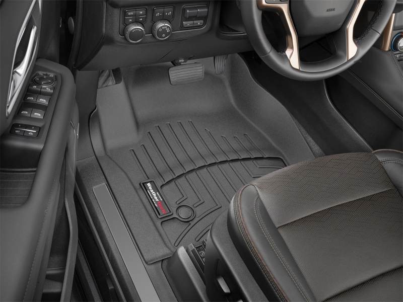Chevrolet Suburban FloorLiner - Front - WeatherTech - DigitalFit - Black - `21-`27