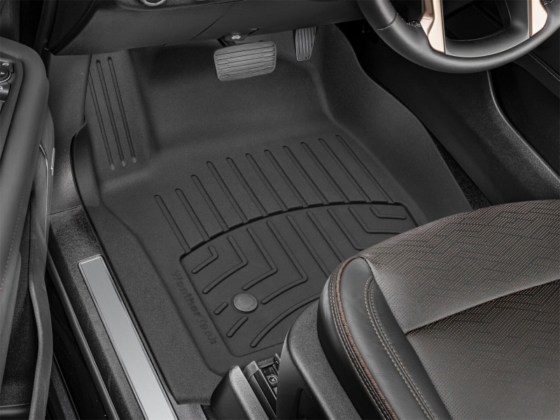 Chevrolet Suburban Floor Mats - Front - WeatherTech - FloorLiner HP - Black - `21-`27