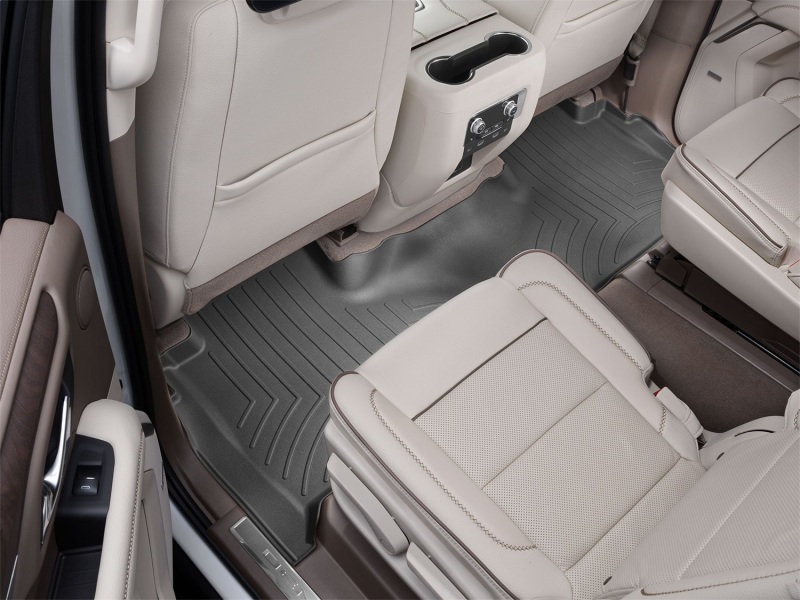 Cadillac Escalade FloorLiner - Rear - WeatherTech - DigitalFit - Black - `21-`27