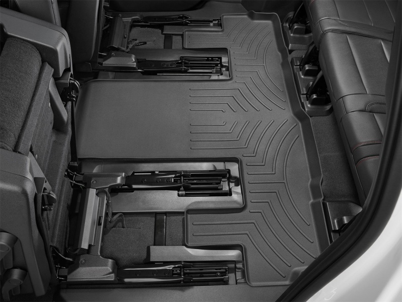 Cadillac Escalade ESV FloorLiner - Rear - WeatherTech - FloorLiner™ DigitalFit® - Black - `21-`27