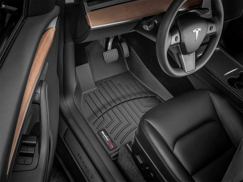 Tesla Model Y FloorLiner - Front - WeatherTech - DigitalFit - Black - 2021