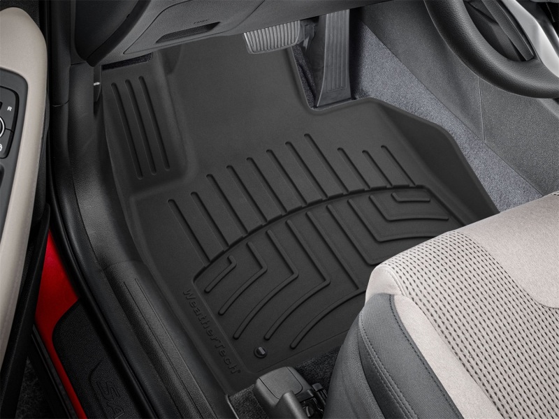 Hyundai Santa Fe Floor Mat Set - Front - WeatherTech - FloorLiner HP - Black - `21-`27