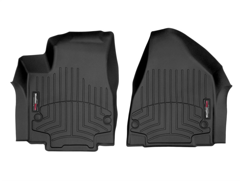 Chrysler Pacifica Floor Mat Set - Front - WeatherTech - FloorLiner DigitalFit - Black - `21-`27