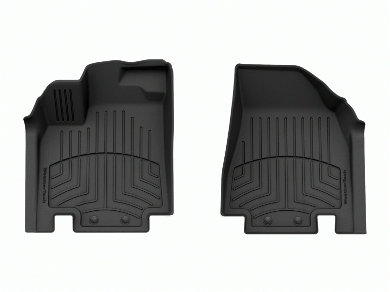 Infiniti QX60 Floor Mats - Front - WeatherTech - FloorLiner HP - Black - `22-`23