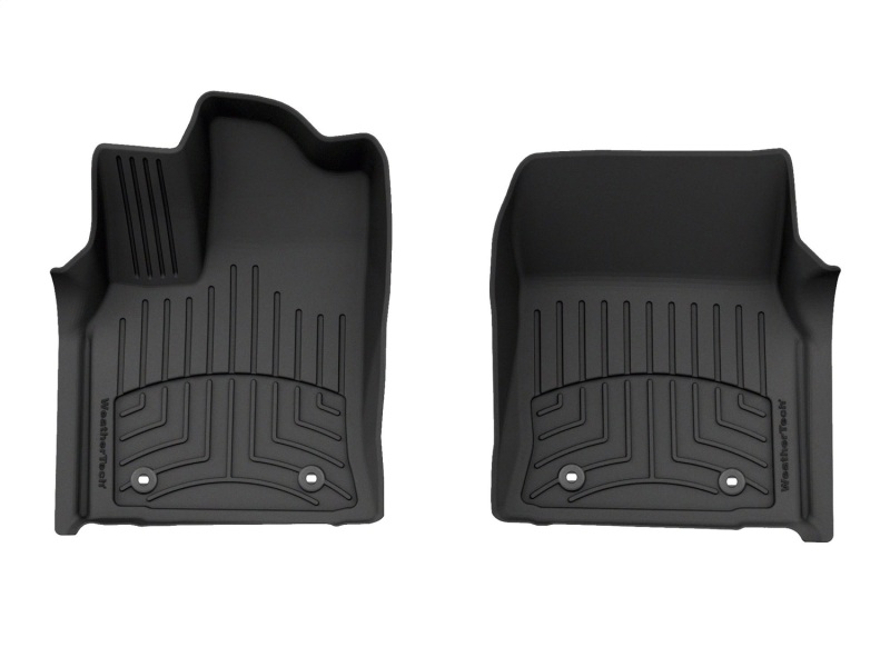 Toyota Tundra Crewmax FloorLiner - Front - WeatherTech - HP - Black - `22-`27