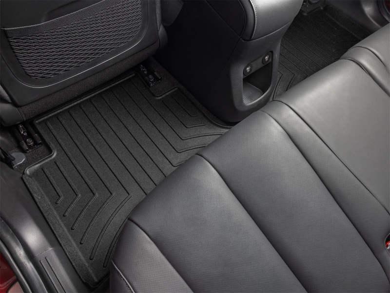 Hyundai Ioniq 5 Floor Mat Set - Rear - WeatherTech - FloorLiner HP - Black - `22-`24