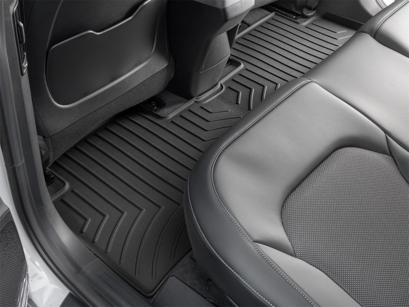 Kia EV6 Floor Mats - Rear - WeatherTech - 3D FloorMat - HP - Black - `22-`25