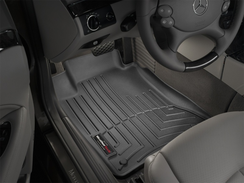 Mercedes-Benz E320 FloorLiner - Front - WeatherTech - DigitalFit - Black - `03-`09