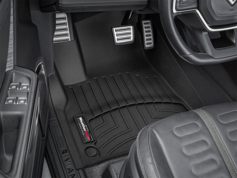 Rivian R1S FloorLiner - Front - WeatherTech - DigitalFit - Black - `22-`27