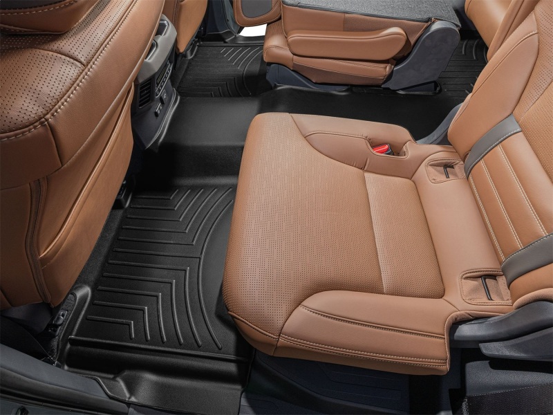 Toyota Sequoia FloorLiner - Rear - WeatherTech - DigitalFit - Black - `23-`26