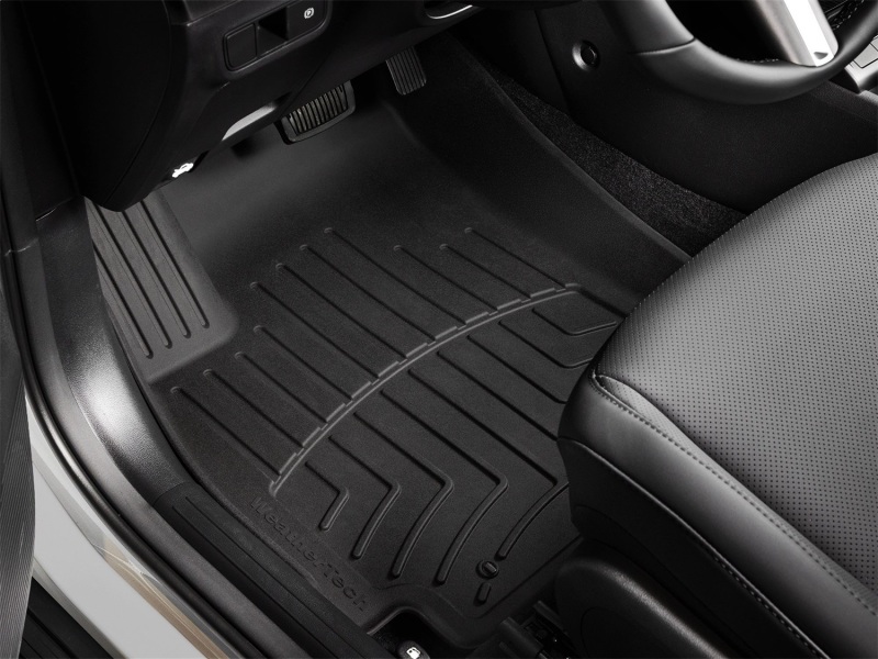 Hyundai Kona Floor Mat Set - Front - WeatherTech - FloorLiner HP - Black - `24-`26