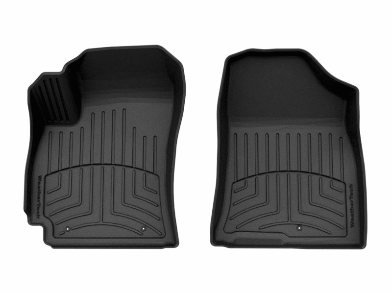 Hyundai Kona Floor Mat Set - Front - WeatherTech - FloorLiner HP - Black - `24-`26