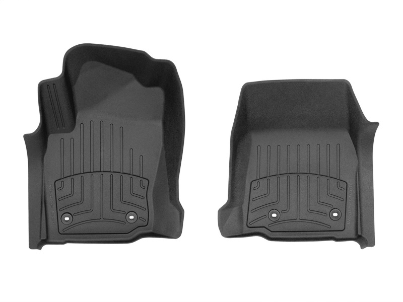 Toyota Tacoma Floor Mat Set - Front - WeatherTech - FloorLiner HP - Black - `24-`27