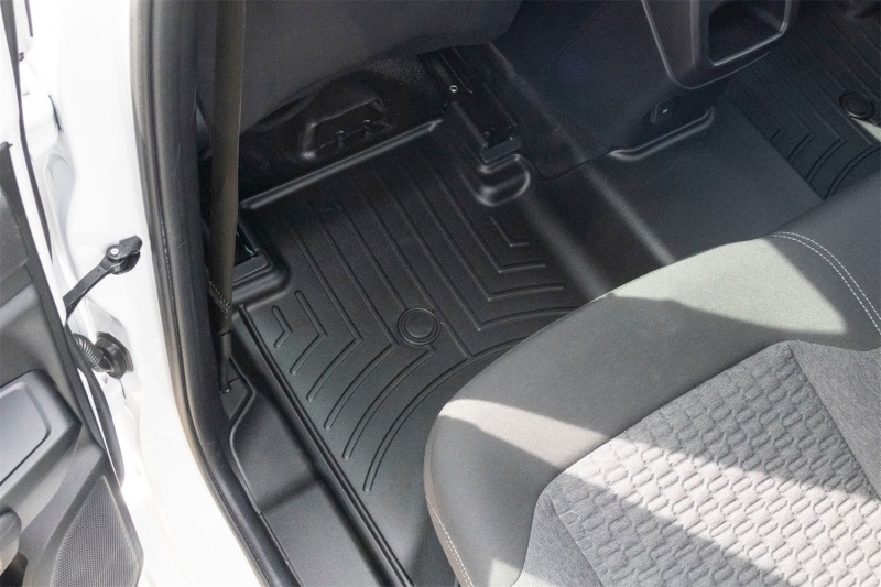 Ford Ranger Floor Mat Set - Rear - WeatherTech - DigitalFit - Black - `24-`25