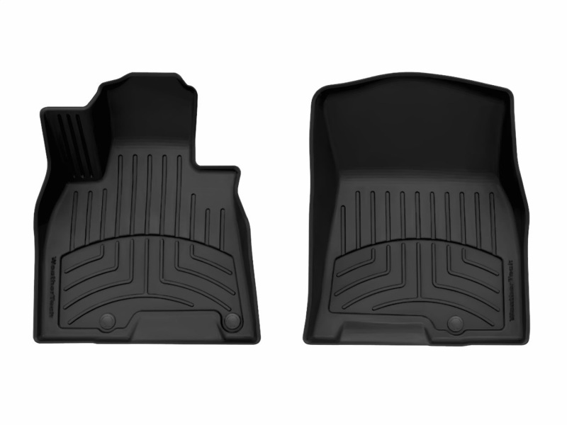 Genesis GV80 Floor Mat Set - Front - WeatherTech - FloorLiner HP - Black - `25-`27