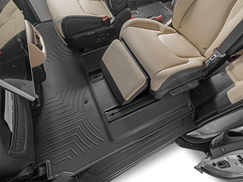 Hyundai Carnival Hybrid FloorLiner - Rear - WeatherTech - DigitalFit - Black - `25-`26