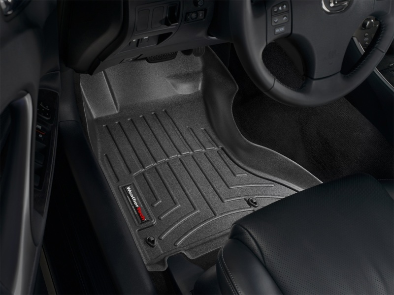 Lexus IS FloorLiner - Front - WeatherTech - DigitalFit - Black - `06-`13