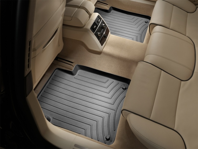 Audi A8 FloorLiner - Rear - WeatherTech - DigitalFit - Black - `06-`10