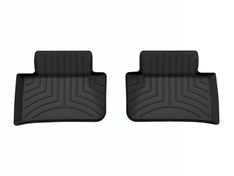 Porsche Macan Floor Mat Set - Rear - WeatherTech - FloorLiner HP - Black - `15-`25