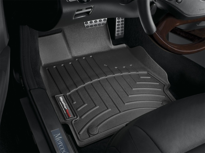 Mercedes-Benz S-Class FloorLiner - Front - WeatherTech - DigitalFit - Black - `07-`13
