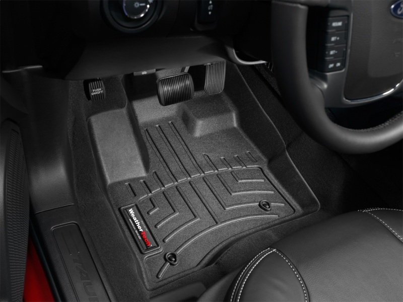 Ford Taurus FloorLiner - Front - WeatherTech - DigitalFit - Black - `10-`27
