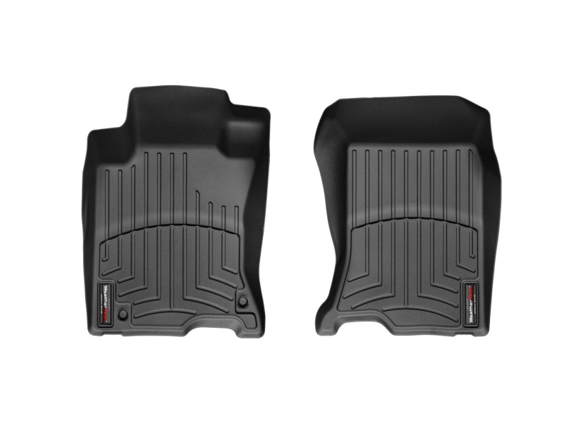 Honda Crosstour FloorLiner - Front - WeatherTech - DigitalFit - Black - `10-`27