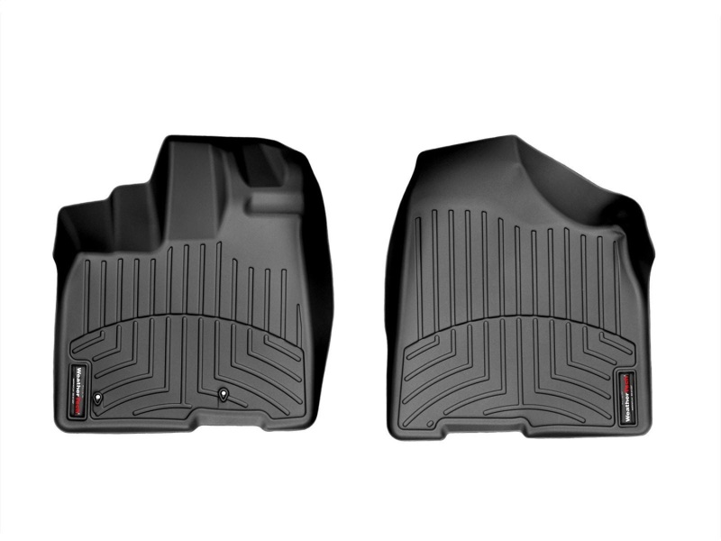 Toyota Sienna FloorLiner - Front - WeatherTech - DigitalFit - Black - `11-`12