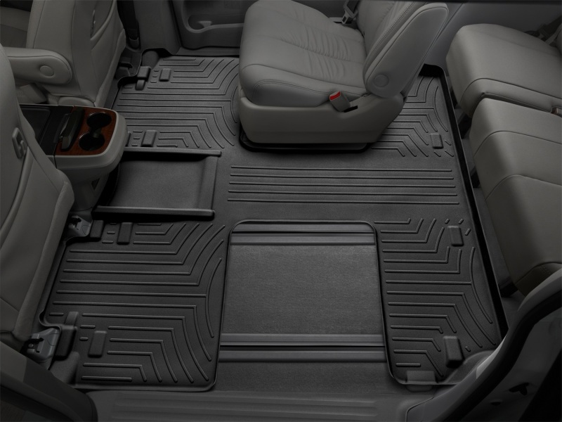Toyota Sienna Rear FloorLiner - WeatherTech - DigitalFit - Black - `11-`27