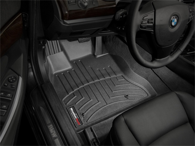 BMW 5 Series FloorLiner - Front - WeatherTech - DigitalFit - Black - `10-`27