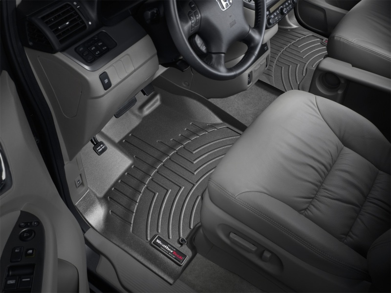 Honda Odyssey WT FloorLiner - Front - WeatherTech - DigitalFit - Black - `05-`10