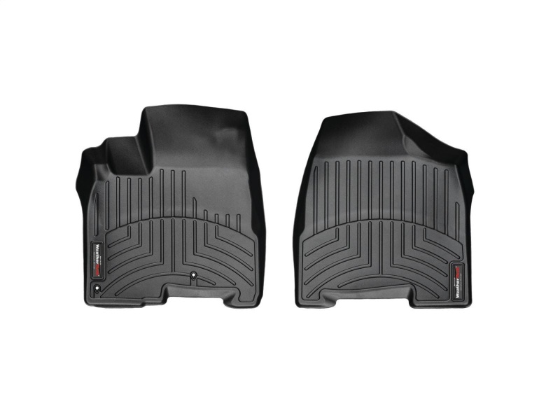 Toyota Sienna FloorLiner - Front - WeatherTech - DigitalFit - Black - `04-`10