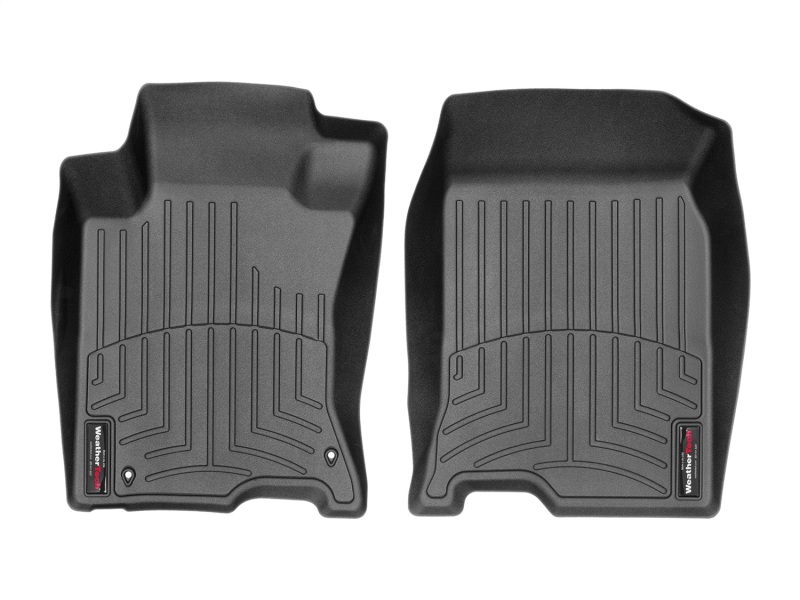 Honda Crosstour FloorLiner - Front - WeatherTech - DigitalFit - Black - `10-`27