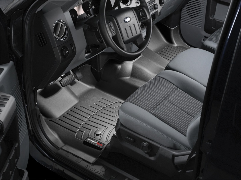 Ford F350 FloorLiner - Front - WeatherTech - DigitalFit - Black - `11-`27