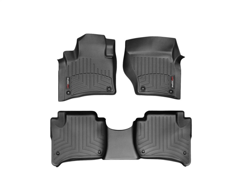 Porsche Cayenne FloorLiner - Front - WeatherTech - DigitalFit - Black - `11-`27
