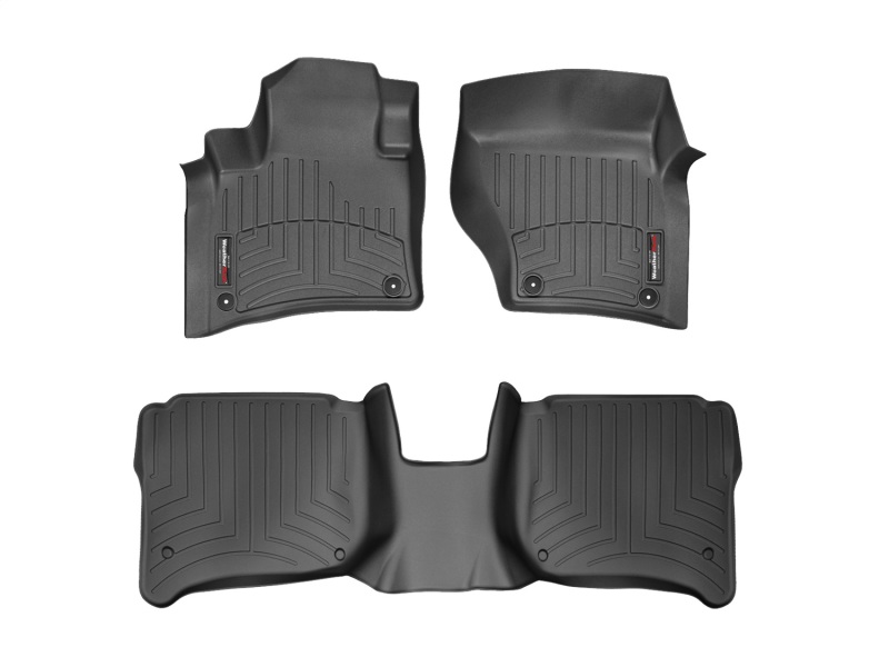 Porsche Cayenne FloorLiner - Front - WeatherTech - DigitalFit - Black - `11-`27