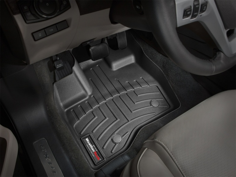 Ford Explorer FloorLiner - Front - WeatherTech - DigitalFit - Black - `11-`27