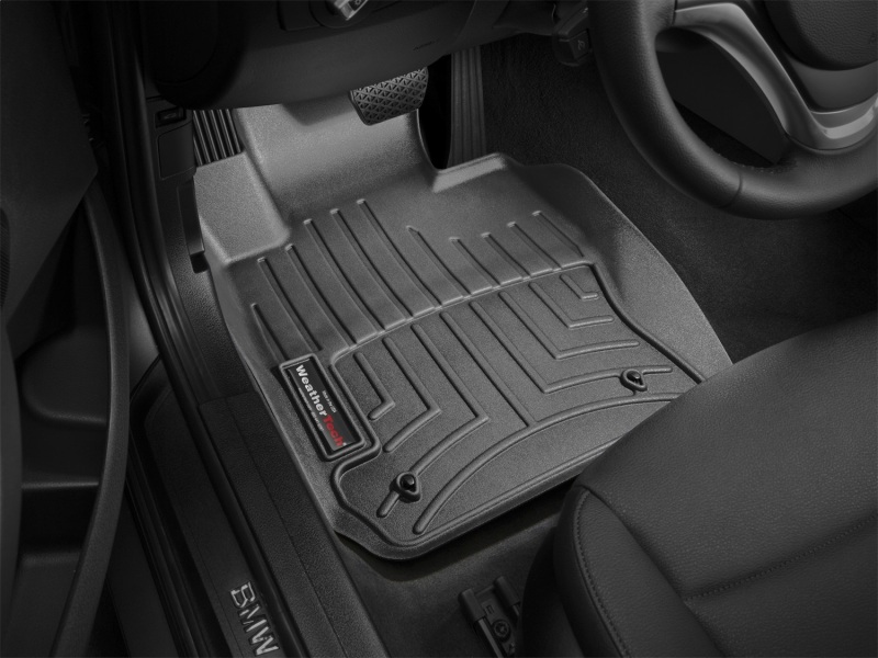 BMW X1 FloorLiner - Front - WeatherTech - DigitalFit - Black - `13-`27