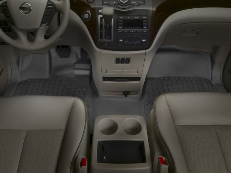 Nissan Quest FloorLiner - Front - WeatherTech - DigitalFit - Black - `11-`27