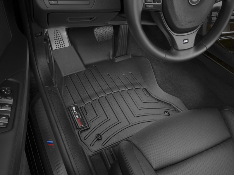 BMW 7 Series FloorLiner - Front - WeatherTech - DigitalFit - Black - `10-`27